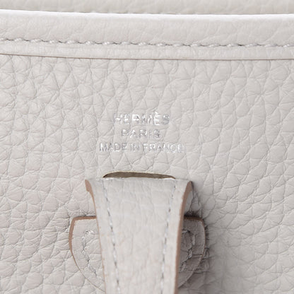 Hermes Taurillon Clemence Amazone Evelyne TPM Gris Perle Etain 6 of 8