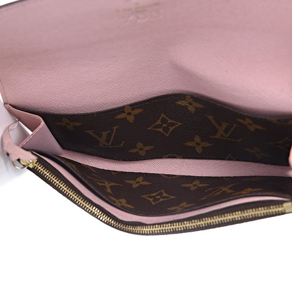 Louis Vuitton Monogram Emilie Wallet Rose Ballerine 5 of 14