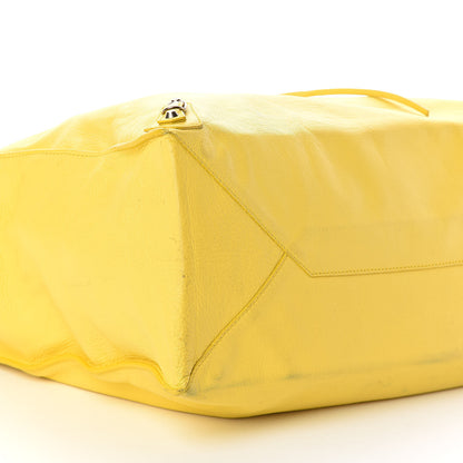 Balenciaga Veau Papier A4 Tote Yellow 8 of 10