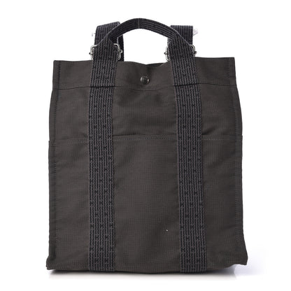 Hermes Canvas Herline Backpack Grey 1 of 10