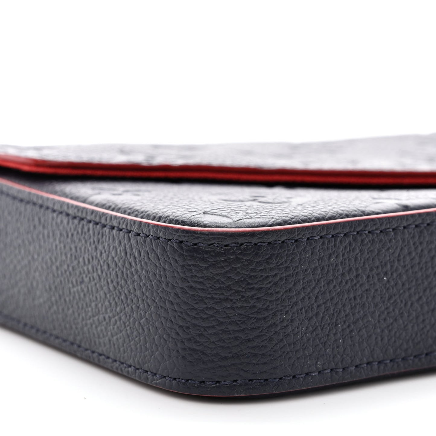 Empreinte Pochette Felicie Chain Wallet Marine Rouge