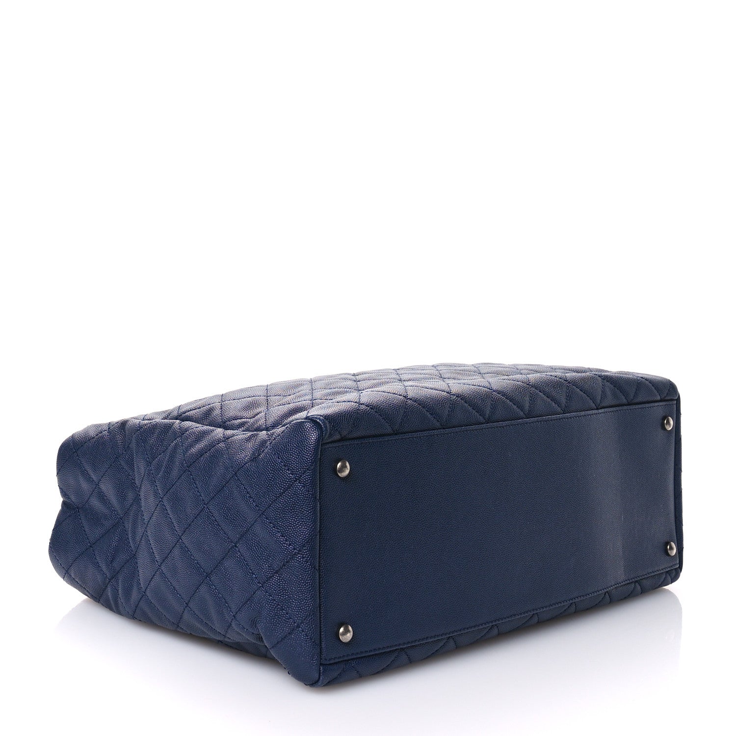 Chanel Caviar Quilted Large Coco Handle Shopping Tote Navy 5 of 12