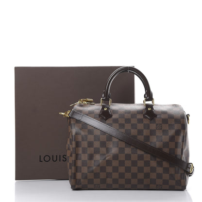Louis Vuitton Damier Ebene Speedy Bandouliere 30 11 of 11