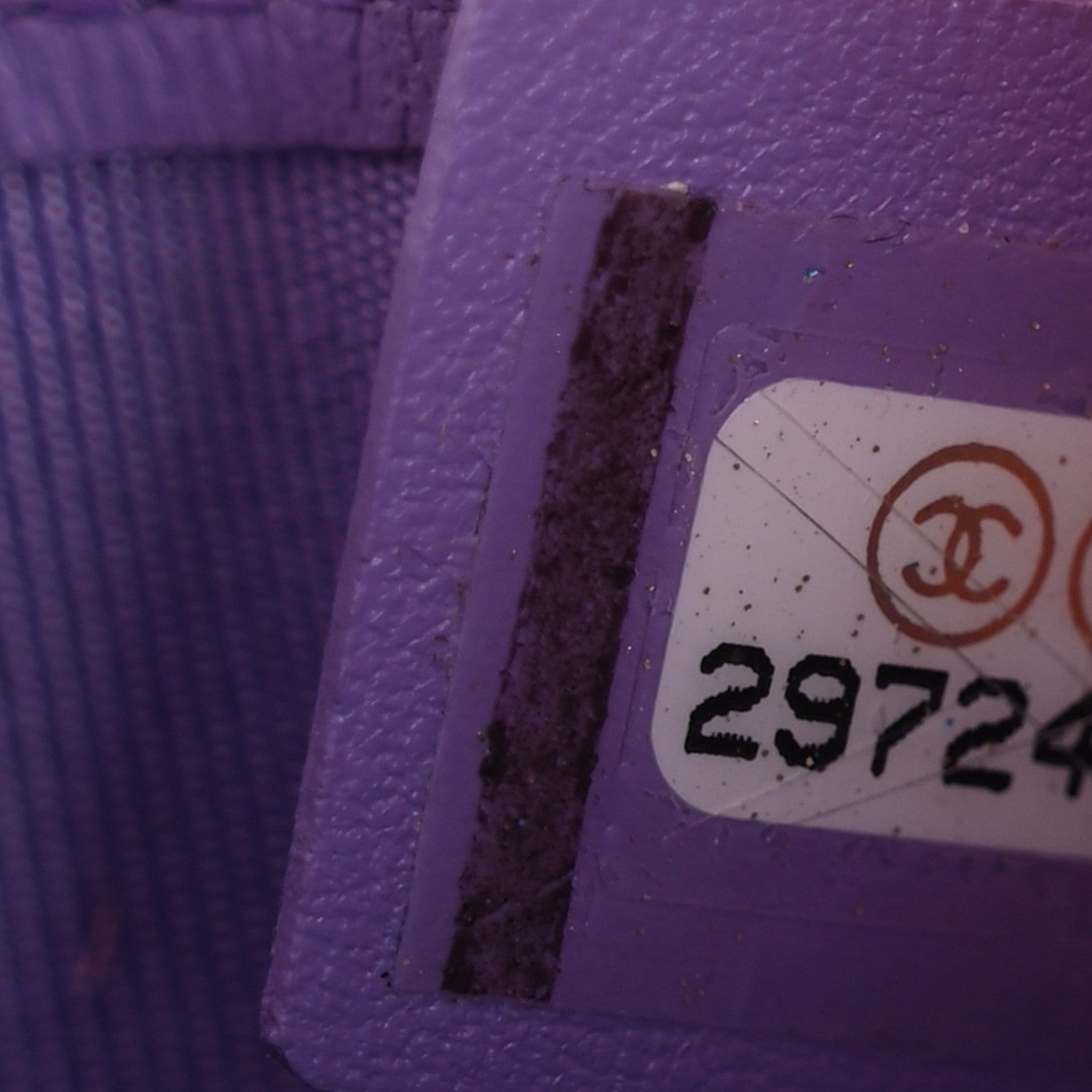 Chanel Caviar Quilted Zipped Key Holder Case Purple 7 of 10