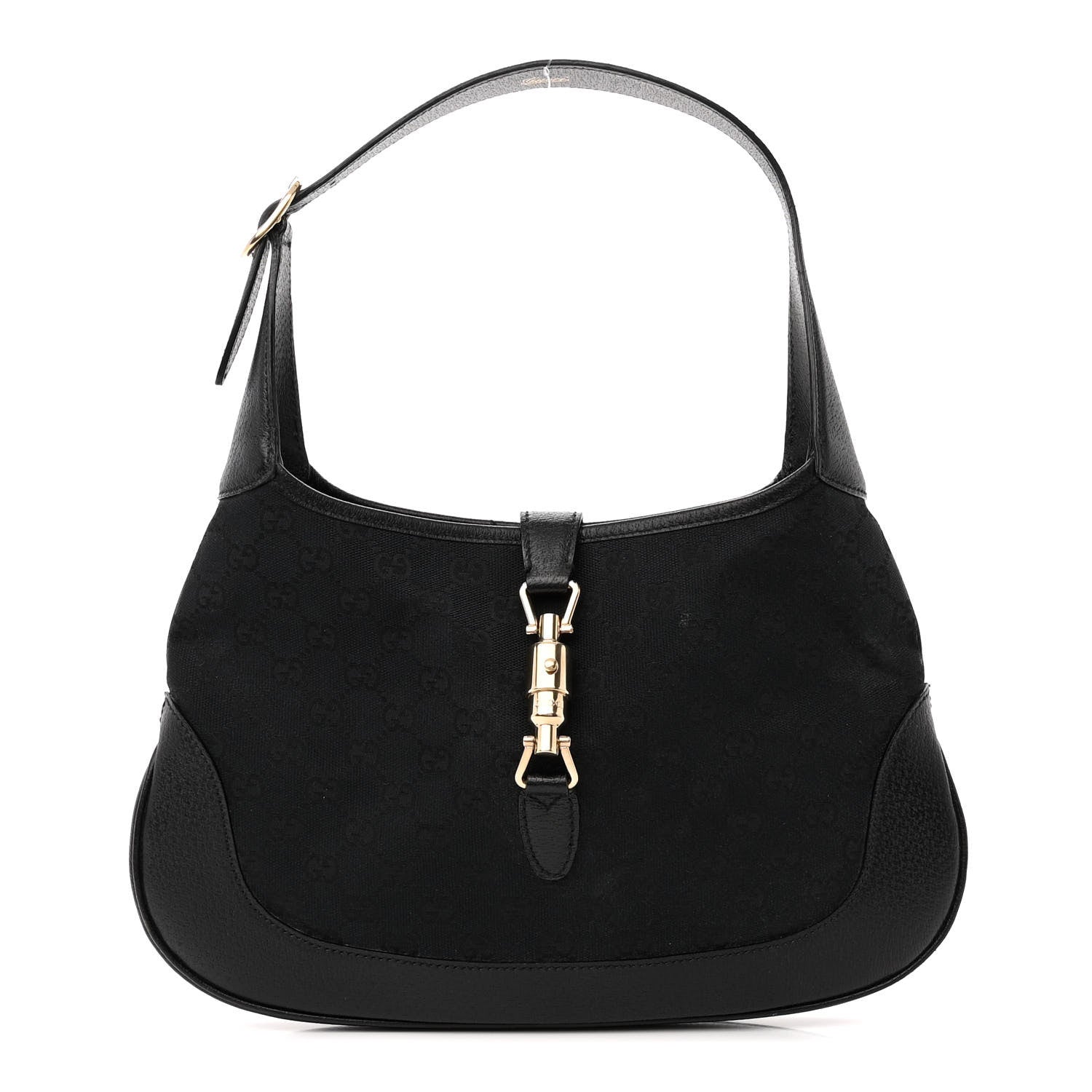 Gucci Monogram Small Jackie O Hobo Black 1 of 13
