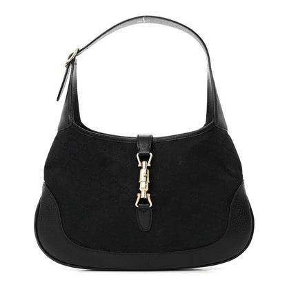 Gucci Monogram Small Jackie O Hobo Black 1 of 13