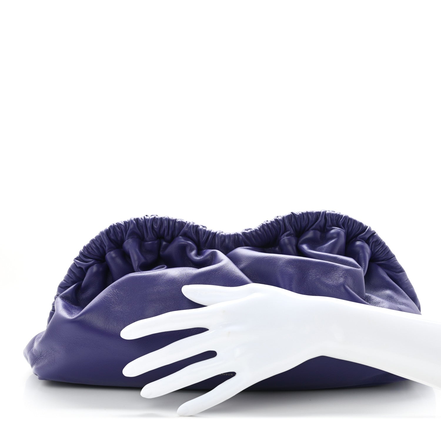 Mansur Gavriel Lambskin Cloud Clutch Viola 2 of 6