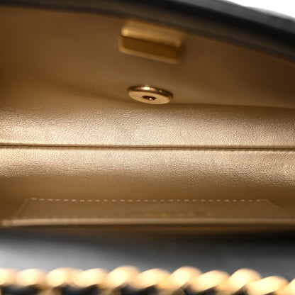 Chanel Lambskin Quilted Mini Quilted Handle Crush Flap Black 5 of 13