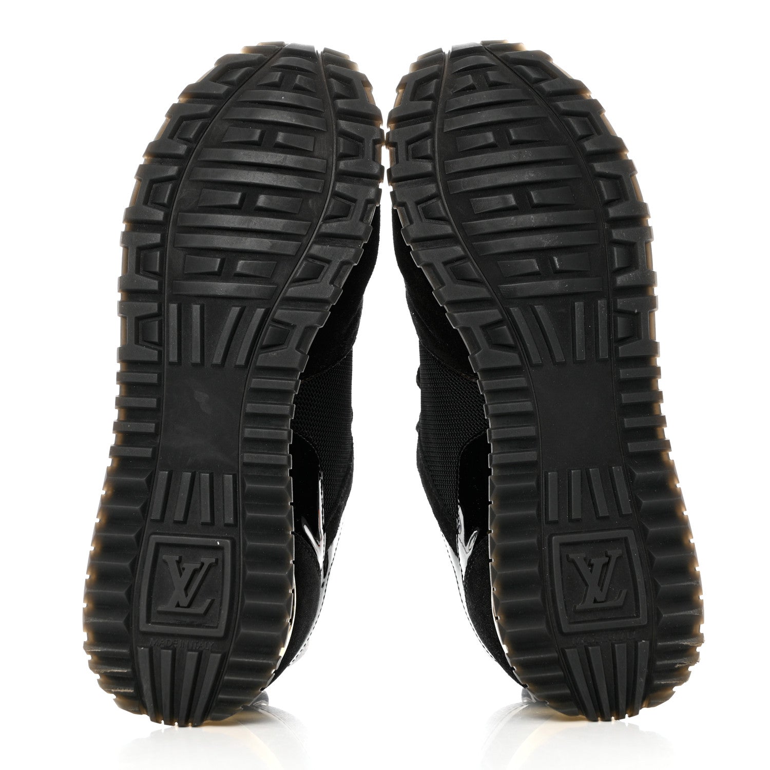 Louis Vuitton Suede Monogram Run Away Sneakers 39 Black 5 of 8