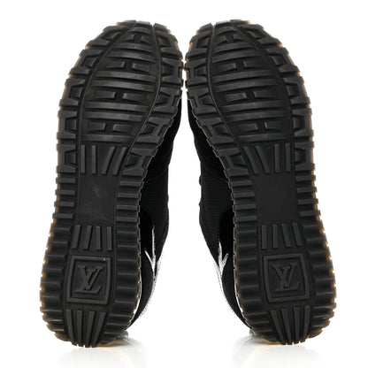 Louis Vuitton Suede Monogram Run Away Sneakers 39 Black 5 of 8