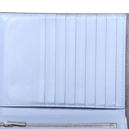 Celine Grained Calfskin Medium Multifunction Strap Wallet Grey Blue 8 of 11