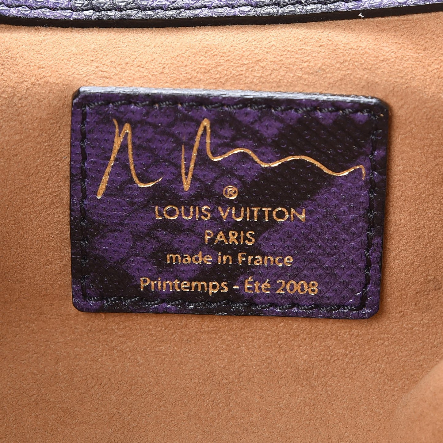 Monogram Karung Heartbreak Jokes Tote Violet