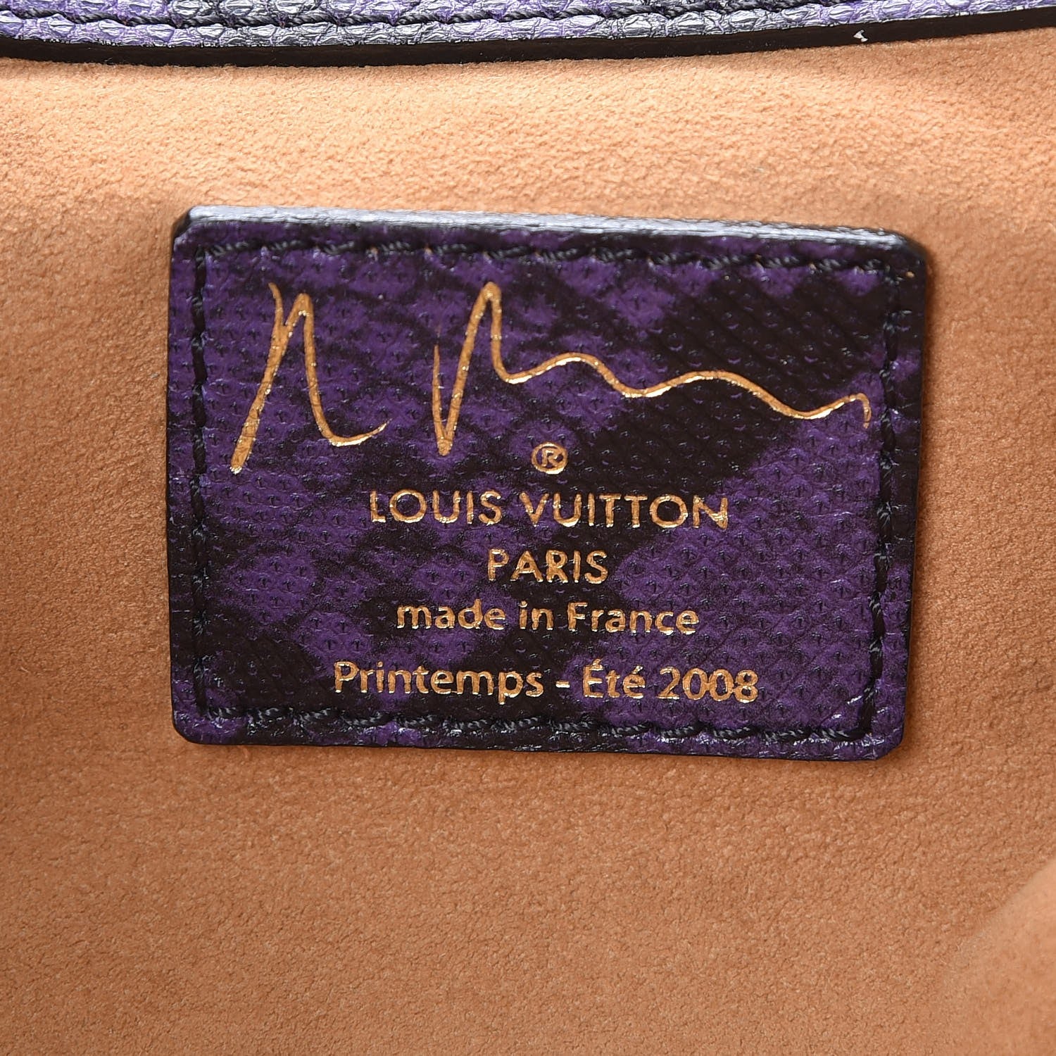Louis Vuitton Monogram Karung Heartbreak Jokes Tote Violet 6 of 7