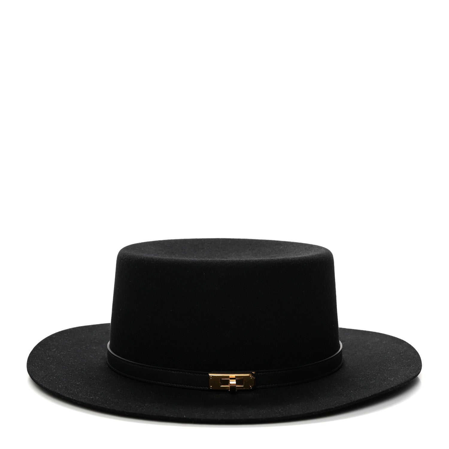 Hermes Rabbit Felt Hampton Hat 59 Black 5 of 9