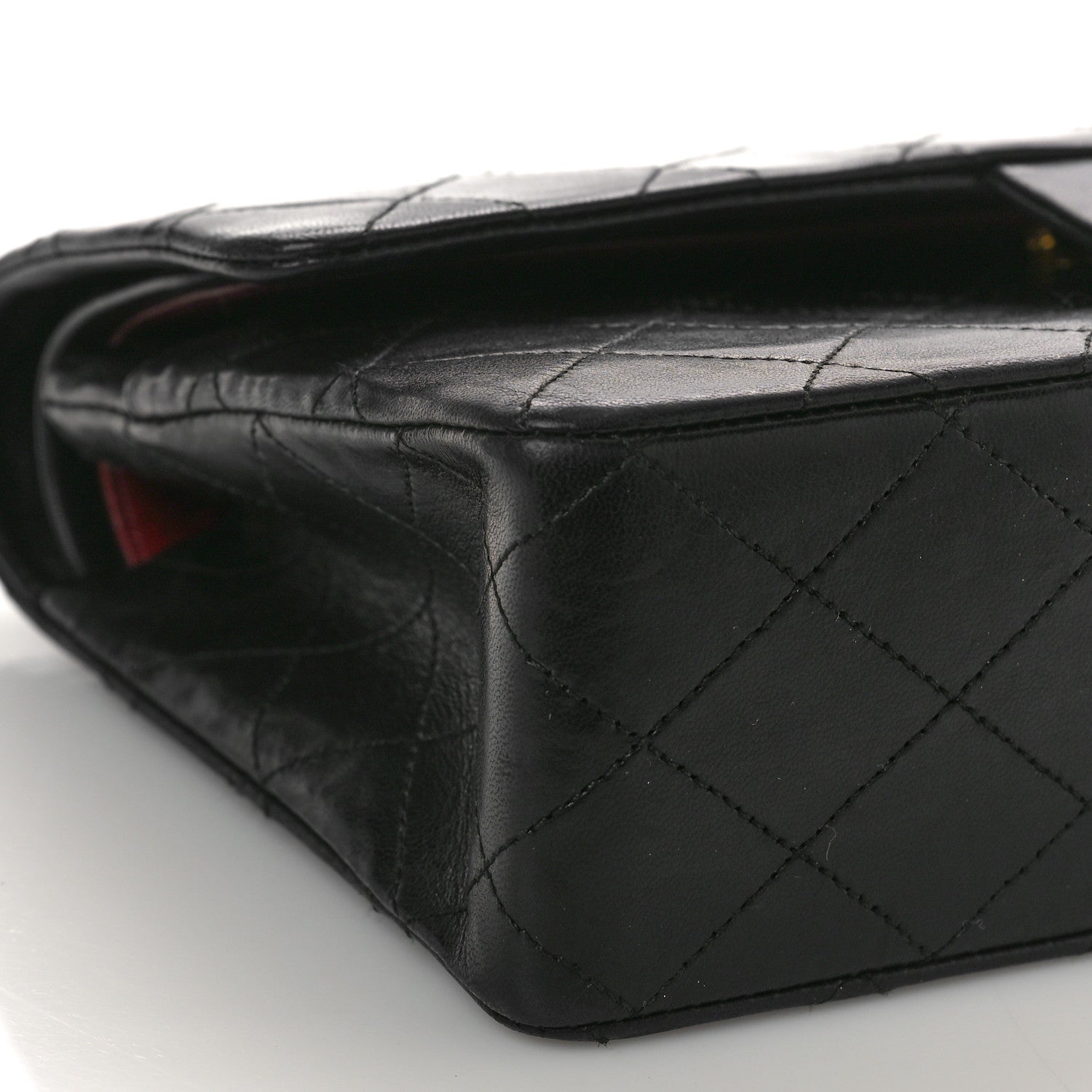 Chanel Lambskin Quilted Medium Double Flap Black 9 of 11