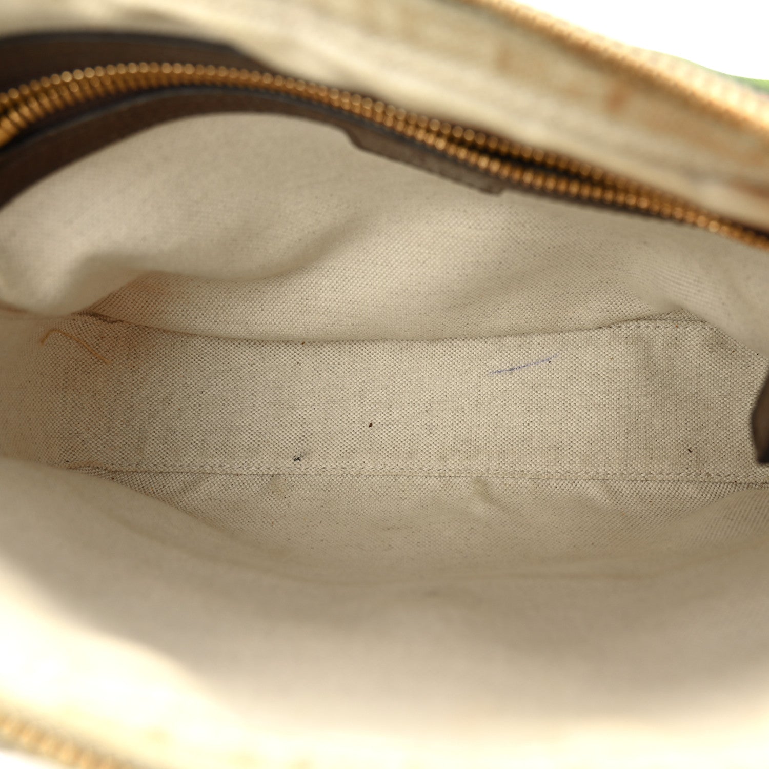 Gucci Monogram Jumbo GG Textured Dollar Calfskin Web Messenger Shoulder Bag Camel Ebony New Acero 5 of 14
