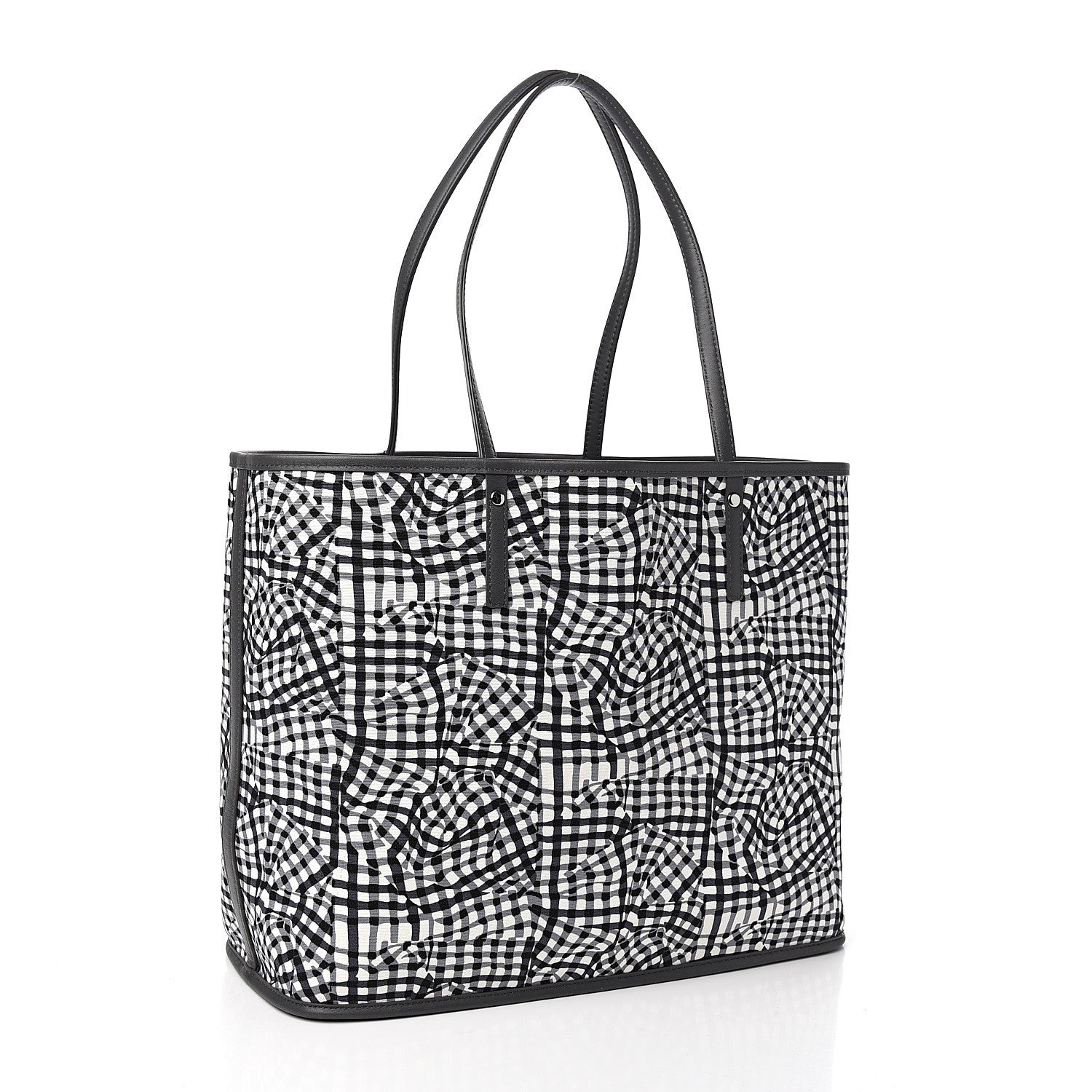 MCM Visetos Medium Reversible Shopper Tote Phantom Grey 5 of 14