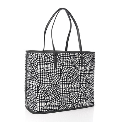 MCM Visetos Medium Reversible Shopper Tote Phantom Grey 5 of 14