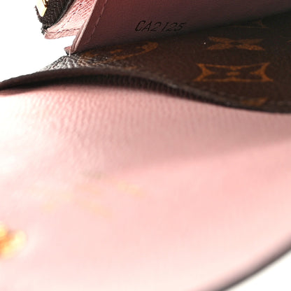 Louis Vuitton Monogram Emilie Wallet Rose Ballerine 7 of 9
