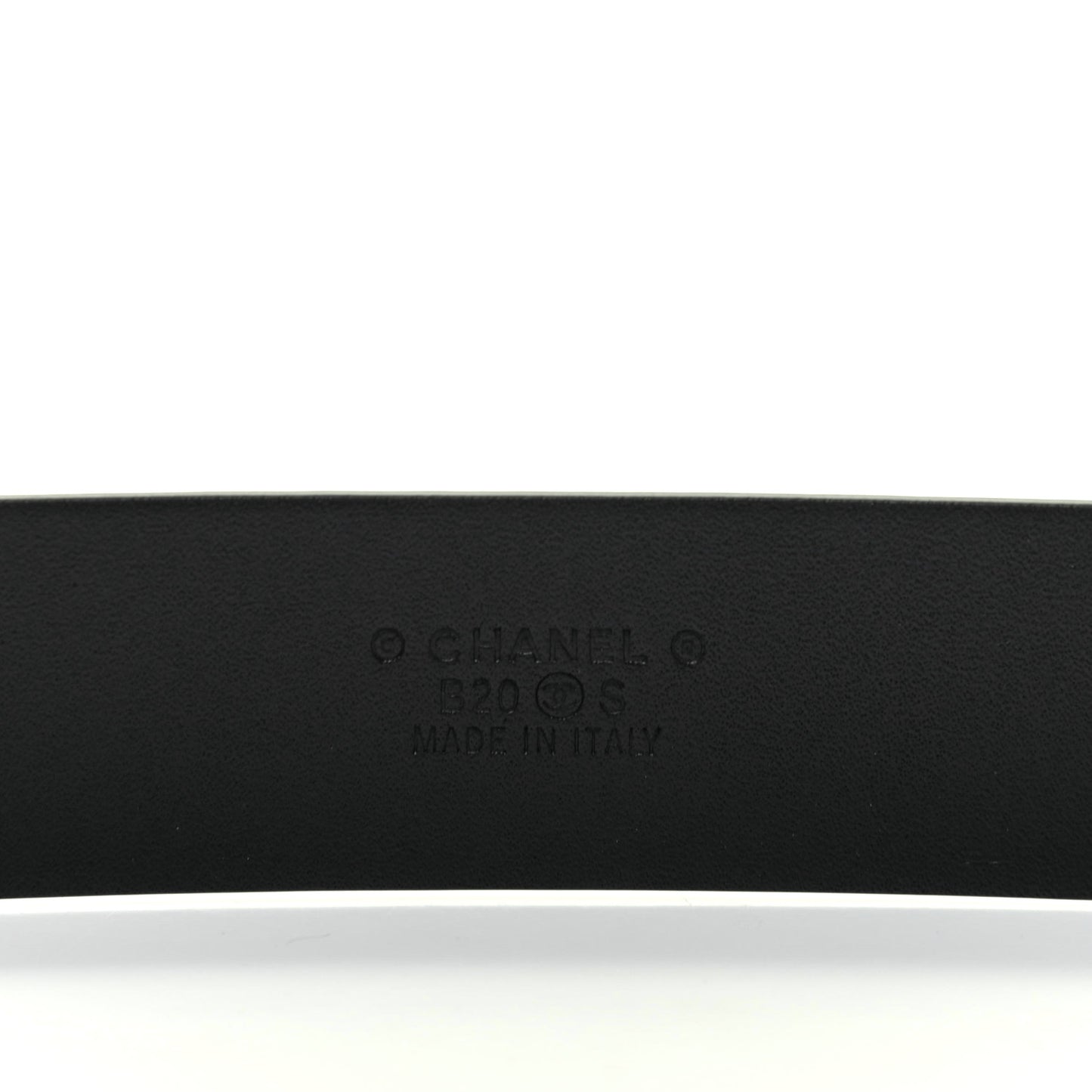 Calfskin Pearl Crystal Queen of France CC Belt 85 34 Black