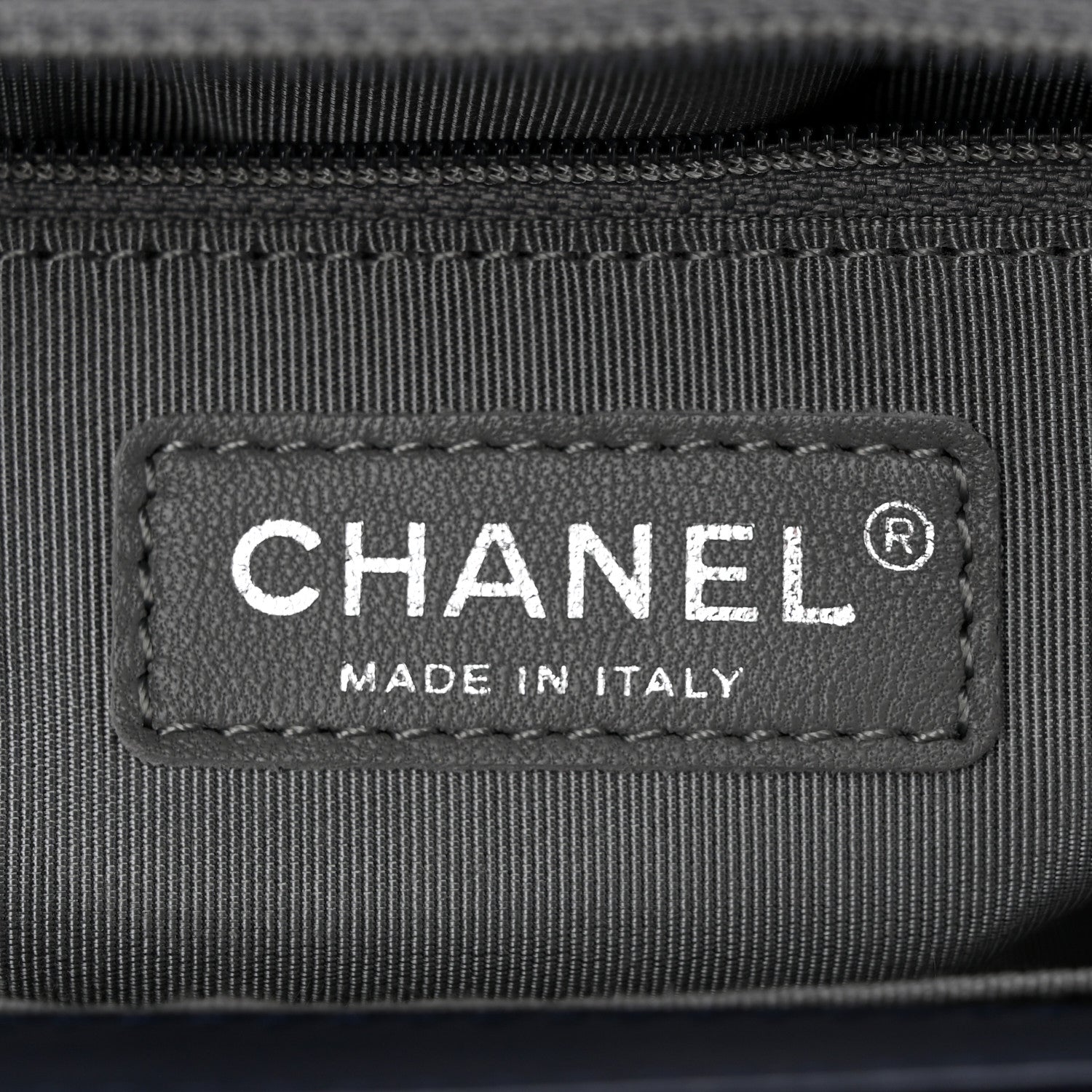 Chanel Calfskin Chevron Quilted New Medium Boy Flap Dark Navy Blue 6 of 11