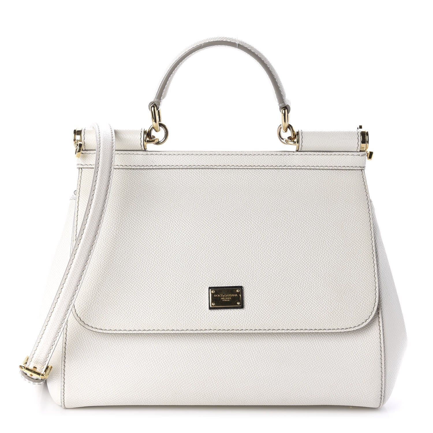 Dolce & Gabbana Dauphine Medium Miss Sicily Satchel White 1 of 11