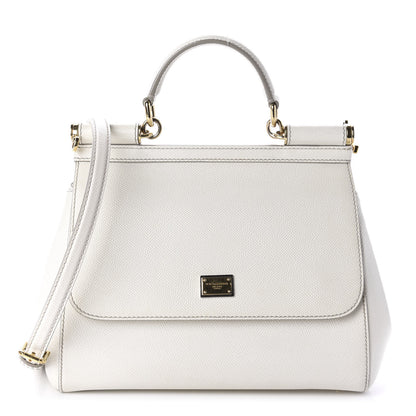 Dolce & Gabbana Dauphine Medium Miss Sicily Satchel White 1 of 11