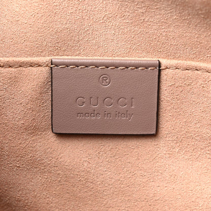 Gucci Calfskin Matelasse Small GG Marmont Chain Shoulder Bag Porcelain Rose 6 of 9