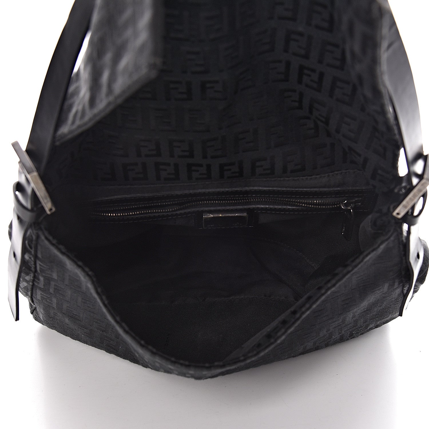 Fendi Zucchino Mama Baguette Black 5 of 11