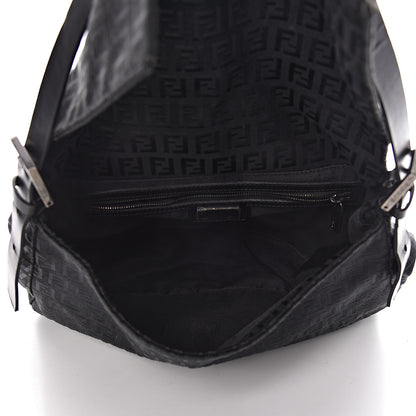 Fendi Zucchino Mama Baguette Black 5 of 11