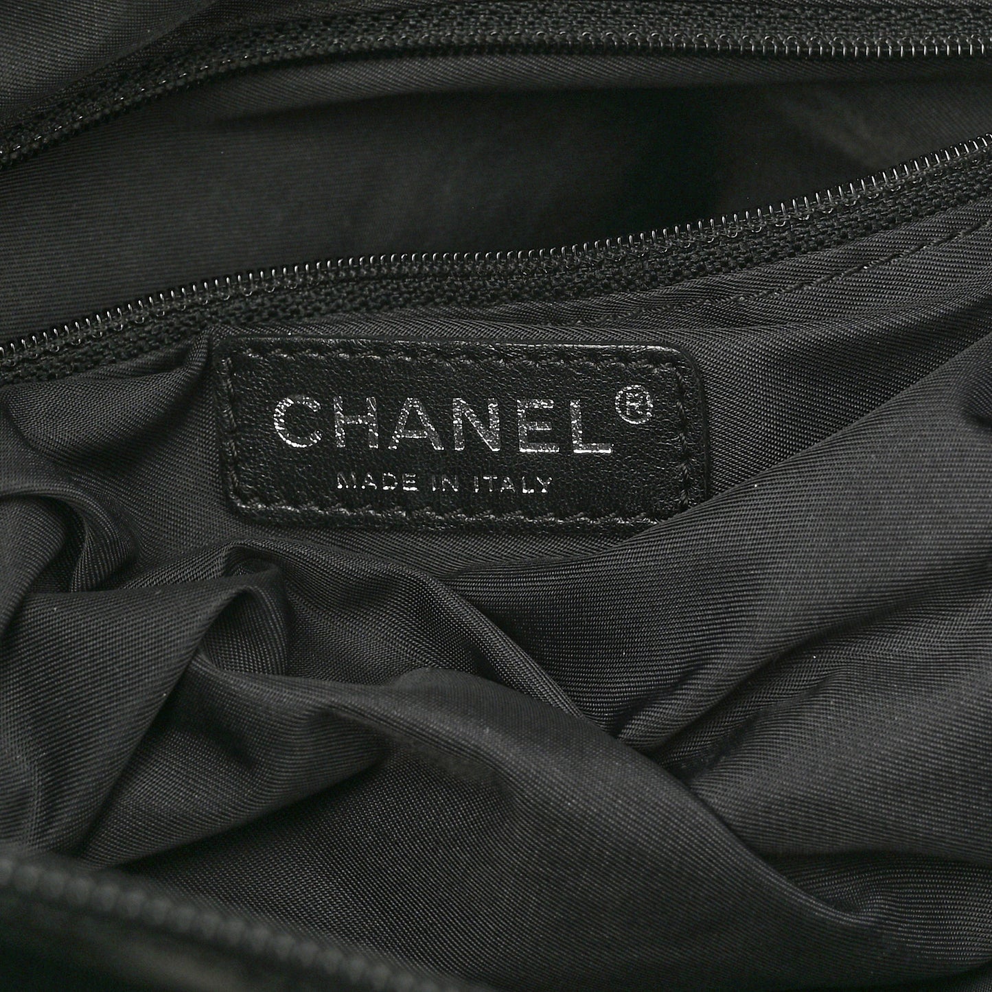 Coated Canvas Quilted Small Paris Biarritz Tote Black