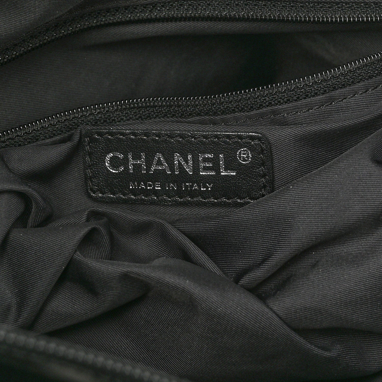 Chanel Coated Canvas Quilted Small Paris Biarritz Tote Black 6 of 10