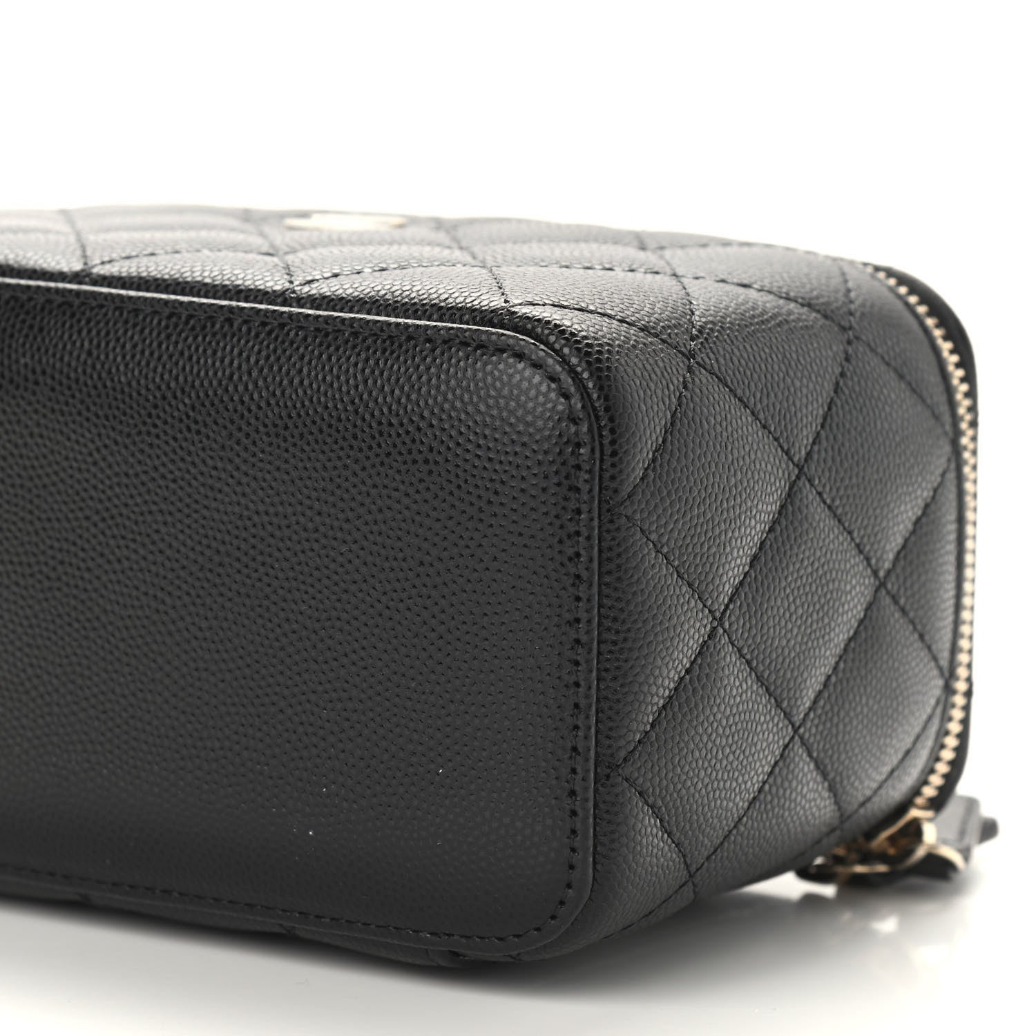 Chanel Caviar Quilted Small Vanity Case With Chain Black 9 of 9
