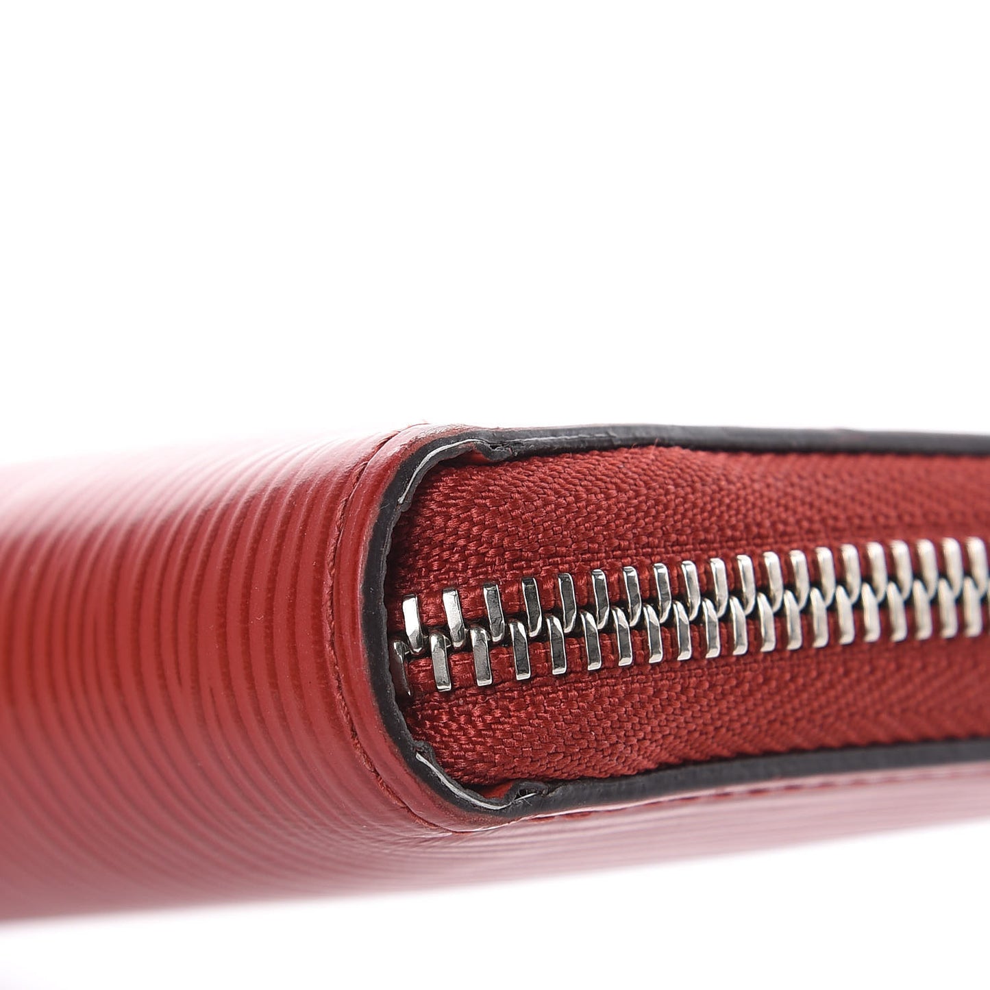 Epi Zippy Vertical Wallet Coquelicot