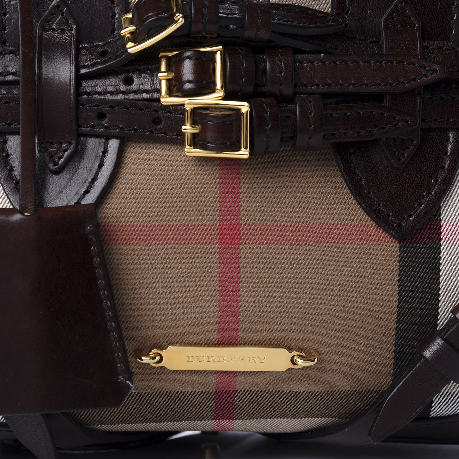 Burberry House Check Small Gladstone Deep Claret 10 of 11