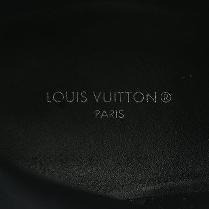 Louis Vuitton Suede Calfskin Monogram Laureate Platform Desert Boots 39 Black 6 of 8