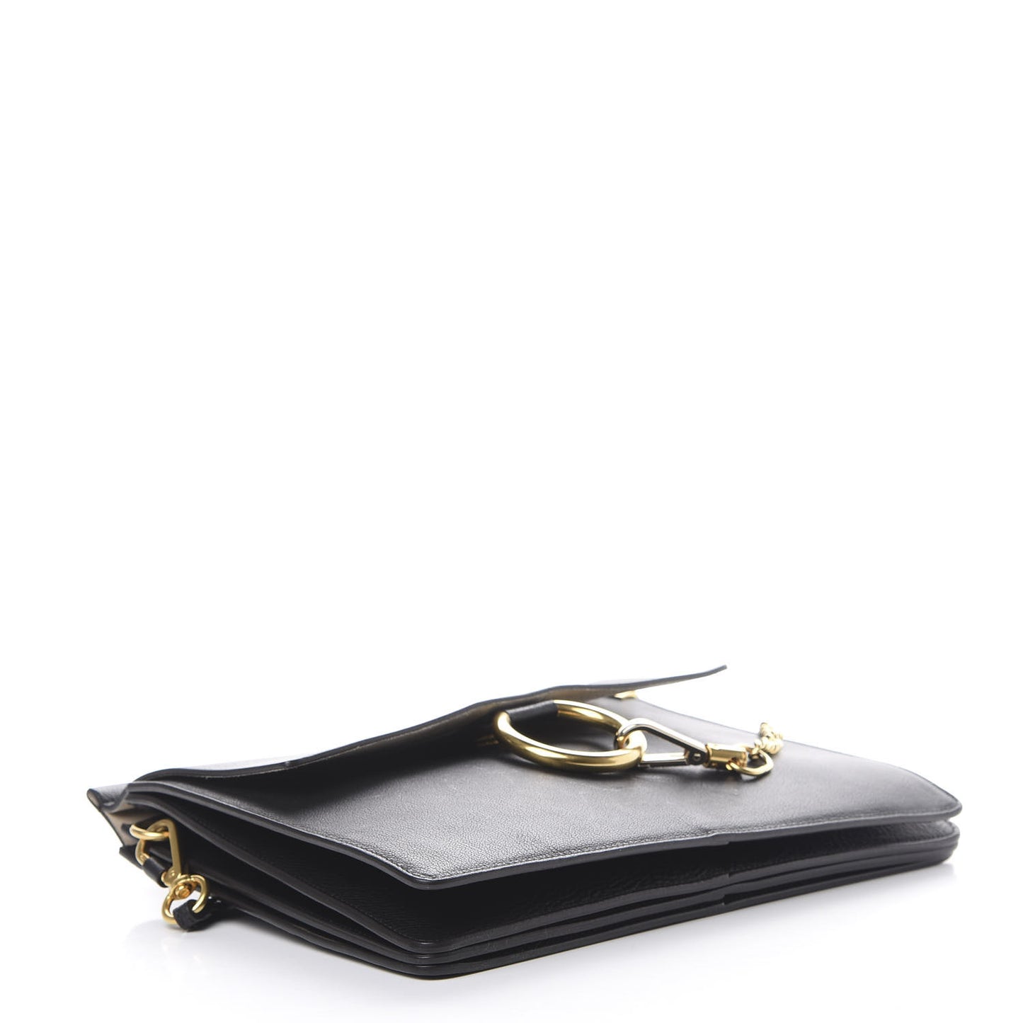 Goatskin Medium Faye Shoulder Bag Black