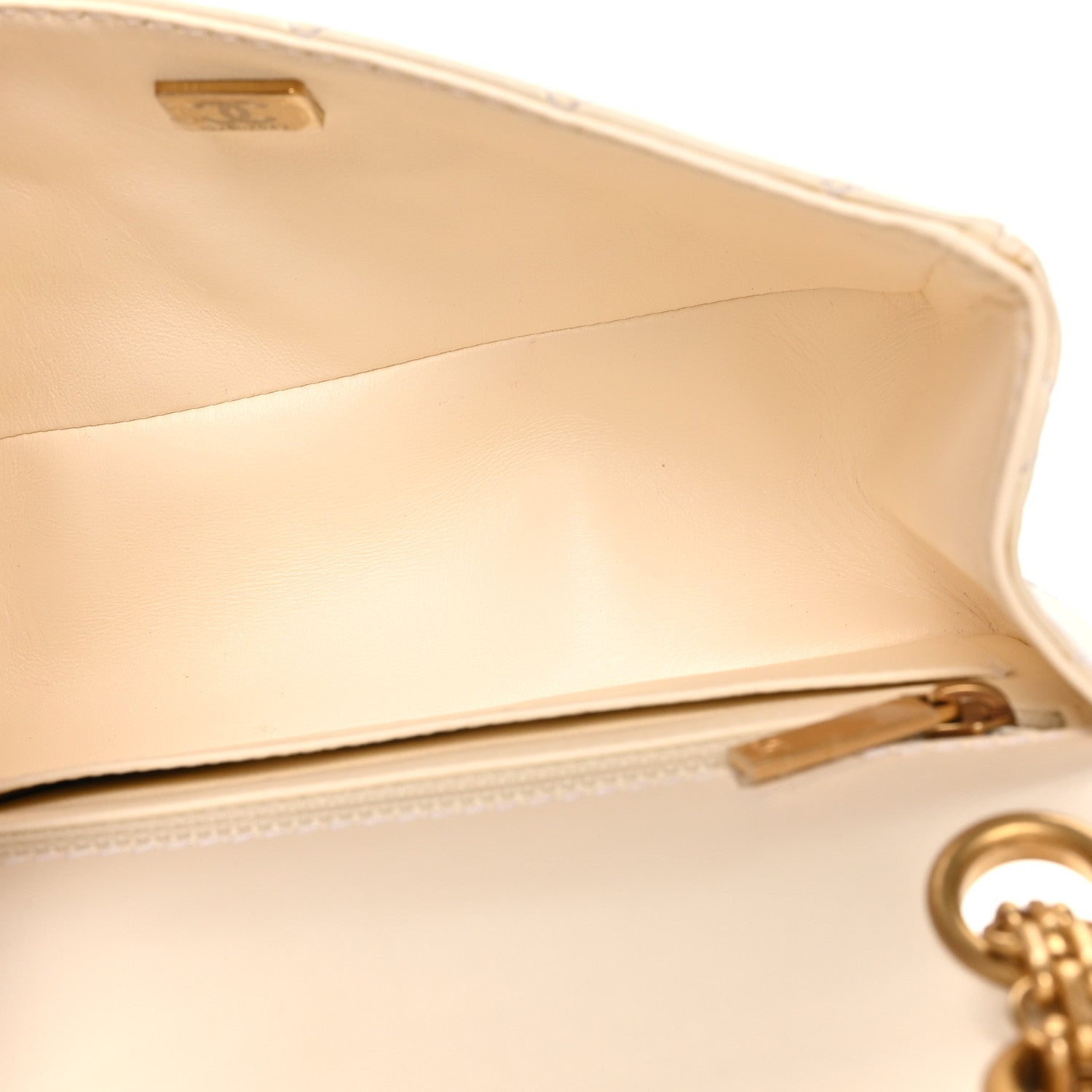 Chanel Aged Calfskin Quilted 2.55 Reissue Mini Flap White 5 of 10