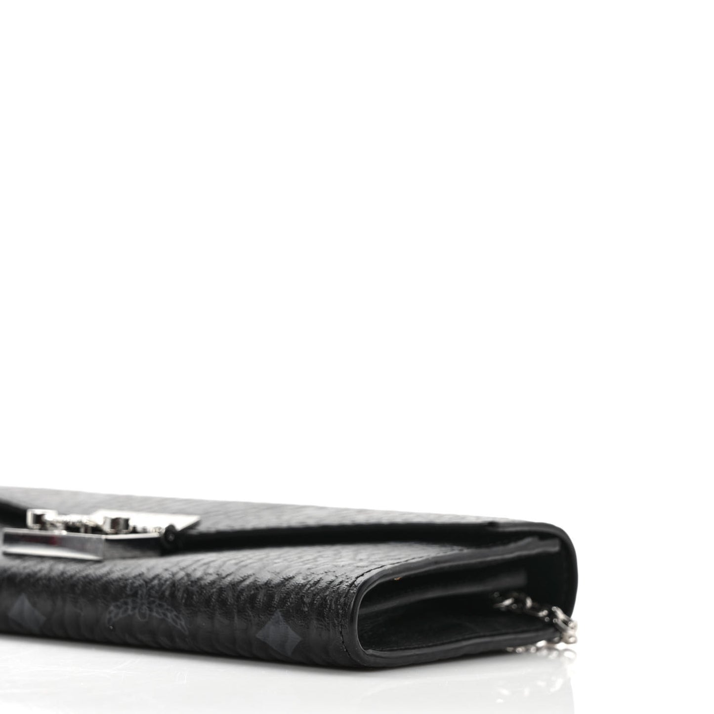 Visetos Large Patricia Wallet On Chain Black