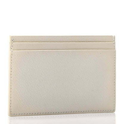 Chanel Calfskin CC Button Card Holder Case Off White 3 of 11