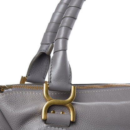 Chloe Calfskin Large Marcie Satchel Cashmere Grey 11 of 13