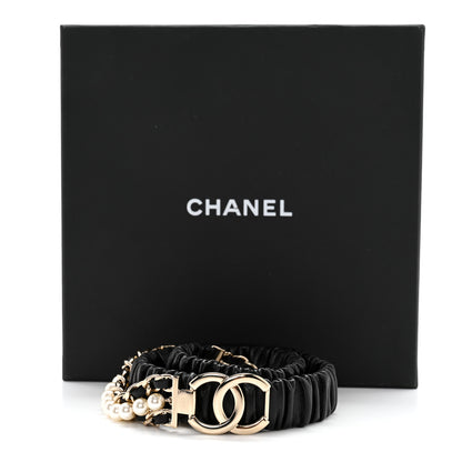 Chanel Lambskin CC Pearl Chain Belt Black 85 34 5 of 5