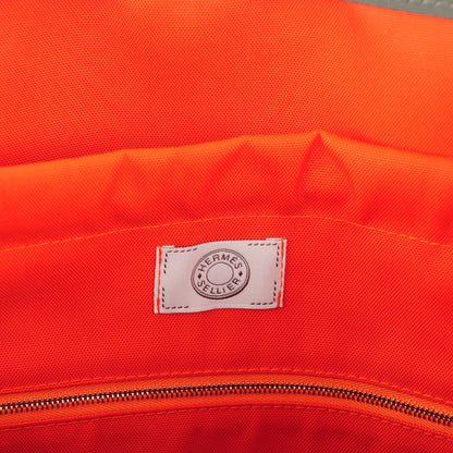 Hermes Toile Sac De Pansage Groom Kaki Feu 7 of 9
