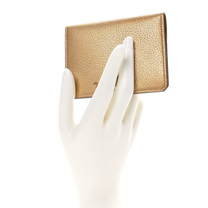 Hermes Metallic Chevre Chamkilight Medor Card Holder Dore 2 of 9