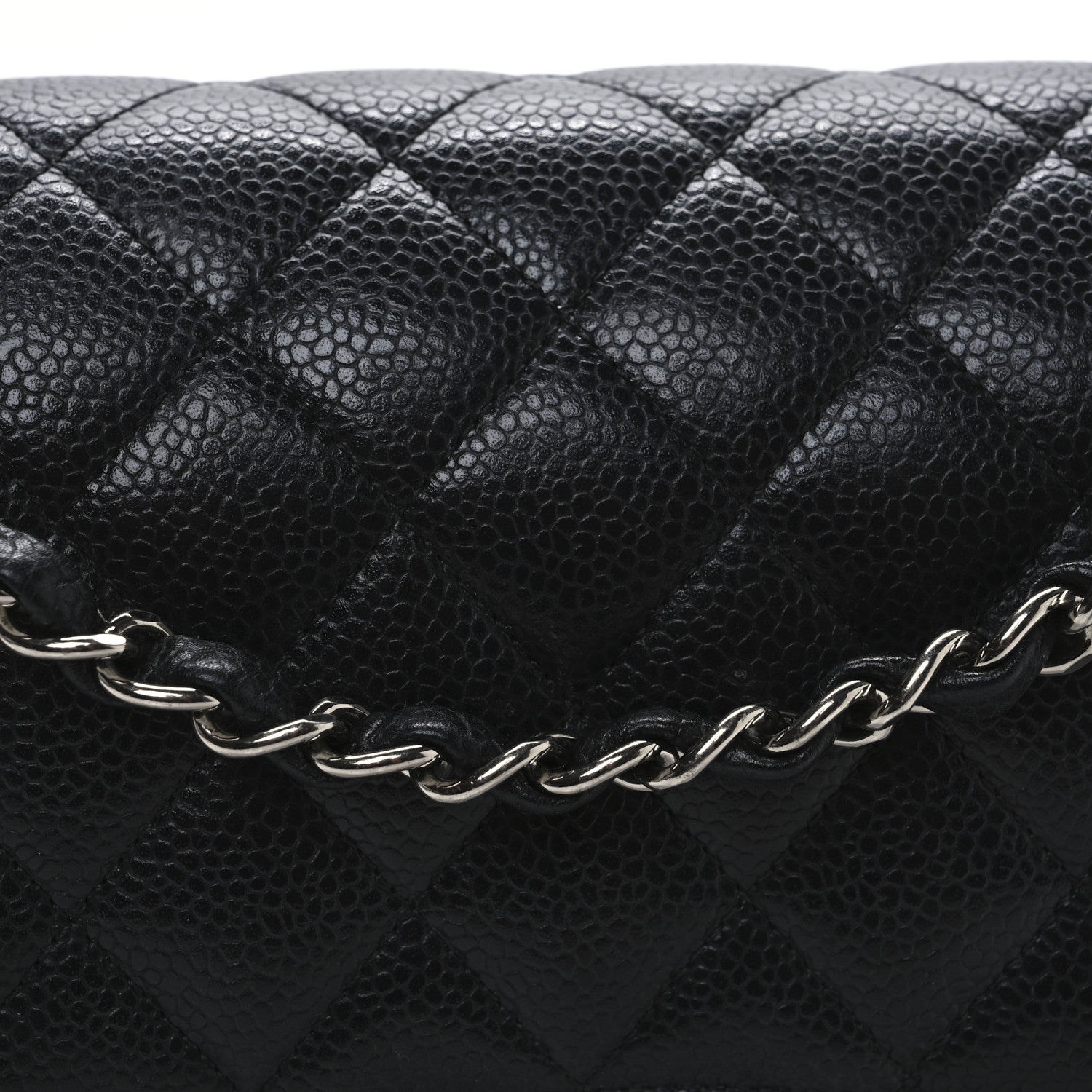 Chanel Caviar Quilted Medium Double Flap Black 8 of 11
