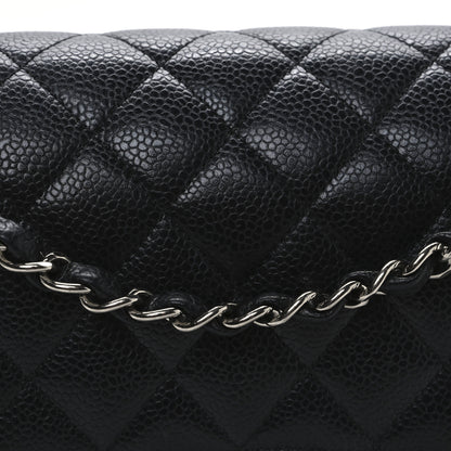 Chanel Caviar Quilted Medium Double Flap Black 8 of 11