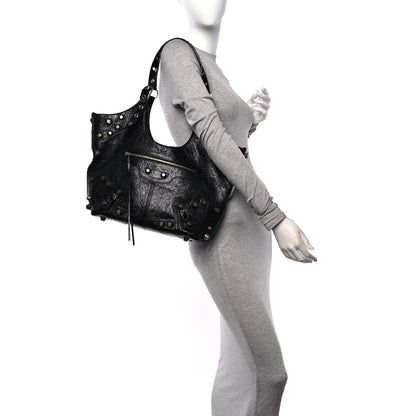 Balenciaga Agneau Arena Medium Le Cagole Carry All Bag Black 2 of 10