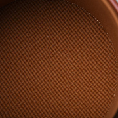 Celine Calfskin Triomphe Canvas Medium Tambour Bag Tan 8 of 11