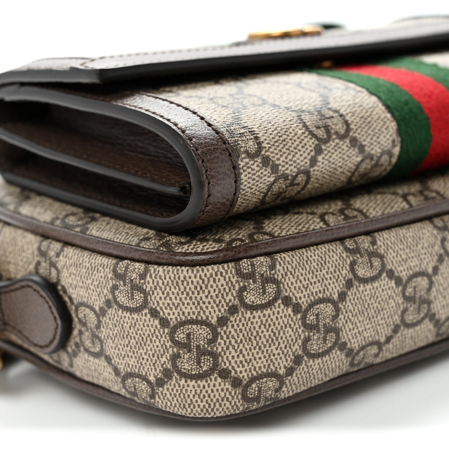 GG Supreme Monogram Web Mini Ophidia Bag Beige Ebony