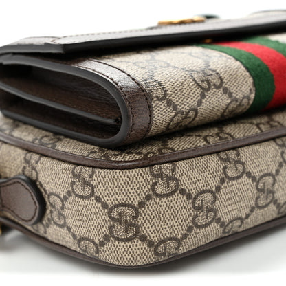 Gucci GG Supreme Monogram Web Mini Ophidia Bag Beige Ebony 8 of 9